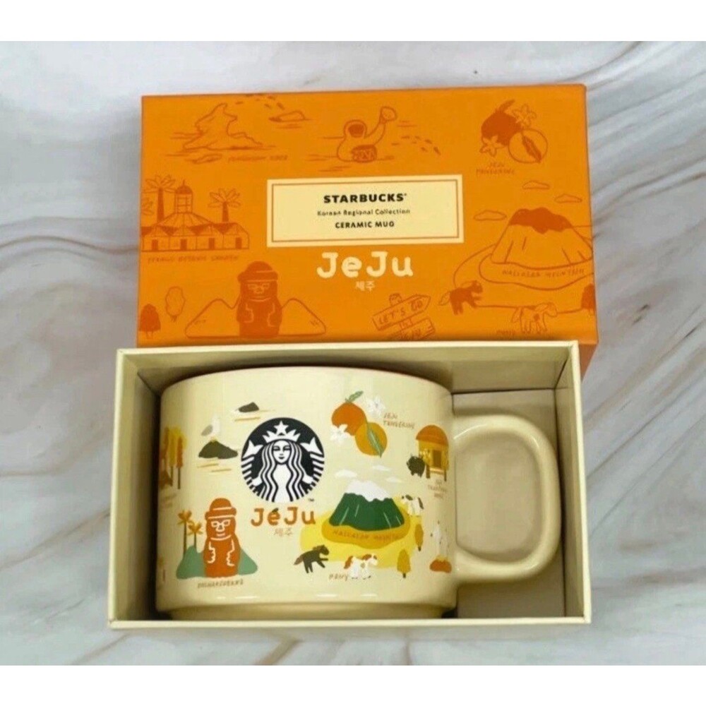 Starbucks Korea Jeju Island Limited Edition Ceramic Mug 12oz City Coffee Cup New - Picture 5 of 6